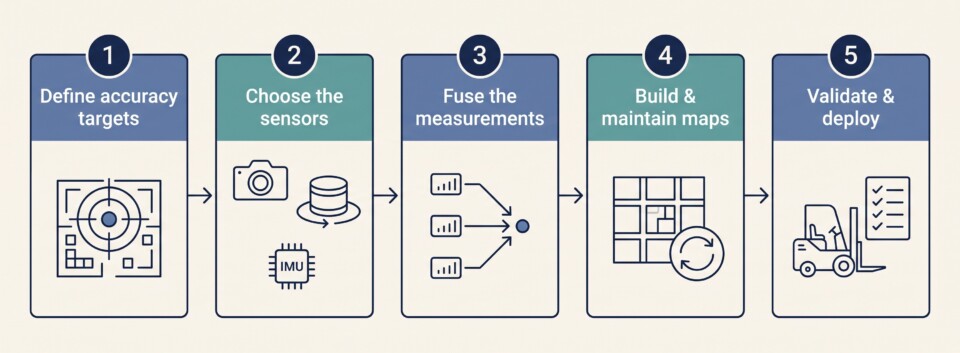 five-stage localisation engineering workflow in the shared expertise style